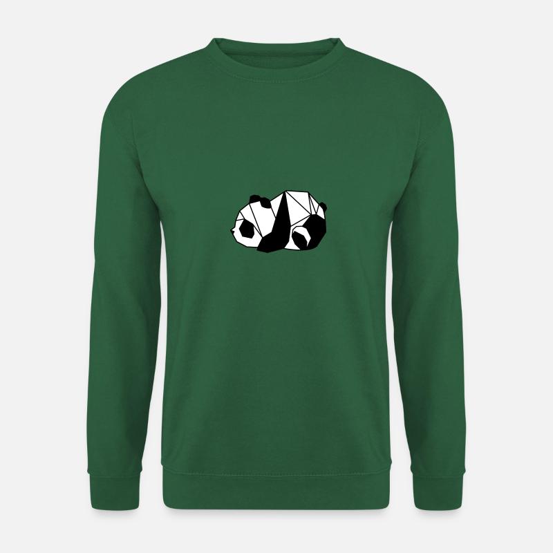 Panda Liegen - Unisex Pullover - Grün