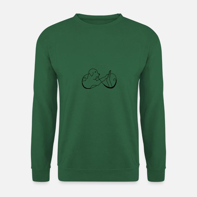 Human dog handshake - Unisex Sweatshirt - green