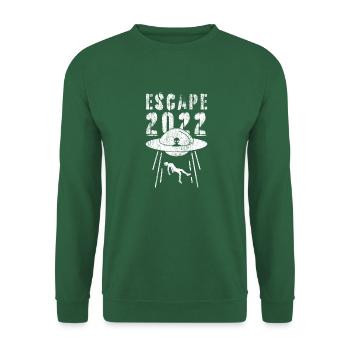 Escape 2022 Entfliehen Sie dieser Welt UFO-Entführung - Unisex Pullover - Grün - Vorne