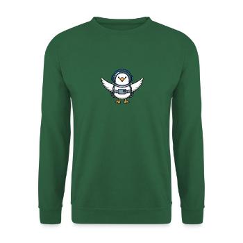 Bande dessinée Seagull Profession Astronaute en combinaison spatiale - Sweat-shirt Unisexe - vert foncé - Devant
