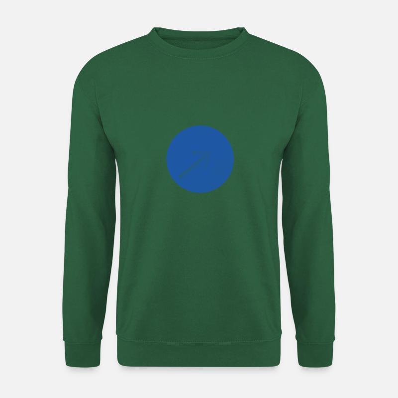 arrow up - Flèche vers le haut - Sweat-shirt Unisexe - vert foncé