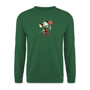 Elefant Love Peace Peanuts 2 - Unisex Pullover - Grün - Vorne