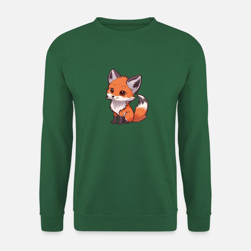 Totally cute fox - Unisex Sweatshirt - green