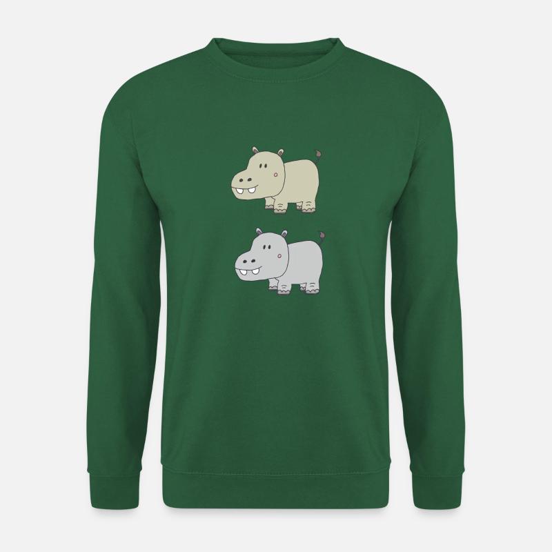 nilpferde zweifach - Unisex Pullover - Grün