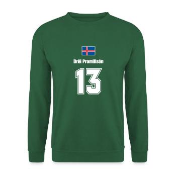 Island Trikot Nr.13 - Unisex Pullover - Grün - Vorne