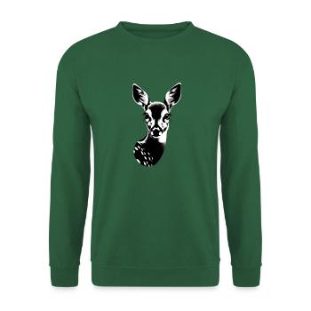 Farting deer gets beauty award - Unisex Sweatshirt - green - Front