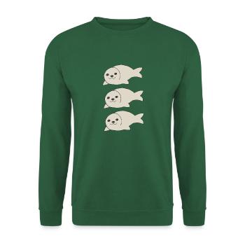 Robbe Triple - Sweat-shirt Unisexe - vert foncé - Devant