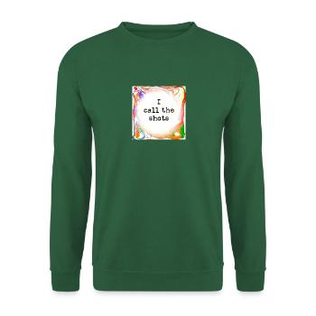 I call the shots - Unisex Sweatshirt - green - Front