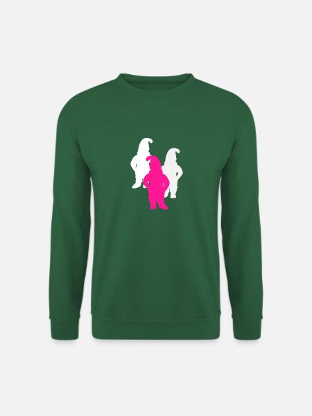 lustige Gartenzwerge - Unisex Pullover - Grün
