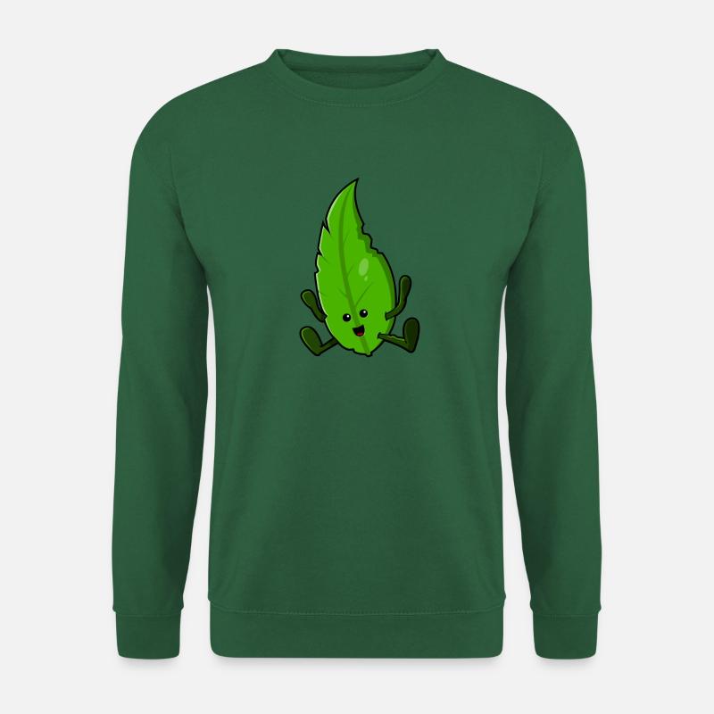 Happy Leaf - Unisex Pullover - Grün