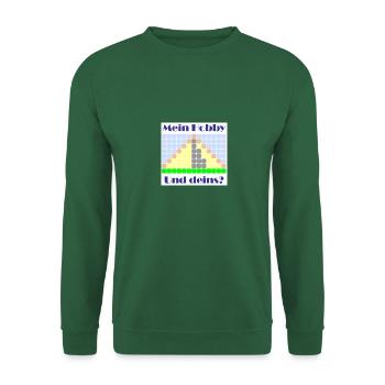 mein hobby zelten - Unisex Pullover - Grün - Vorne