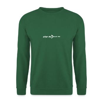 New Me bigger Old Me White - Unisex Sweatshirt - green - Front