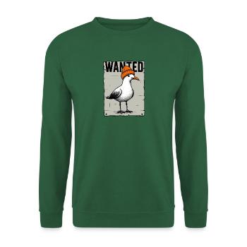 Affiche recherchée North Sea Bandit Seagull w. Cap Wanted - Sweat-shirt Unisexe - vert foncé - Devant