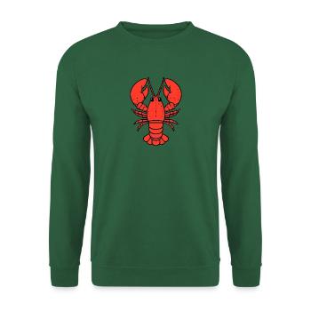 Comic Lobster Crab Lobster Lobster Sea Hobby Chef - Unisex Sweatshirt - green - Front
