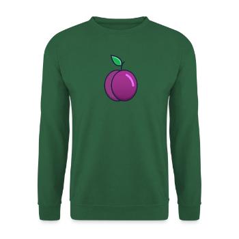 Pflaume Kostüm Verkleidung Obst Faschingskostüm - Unisex Pullover - Grün - Vorne