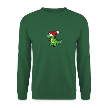 Bonnet T-Rex Baby Dino dinosaure vert - Sweat-shirt Unisexe - vert foncé - Devant