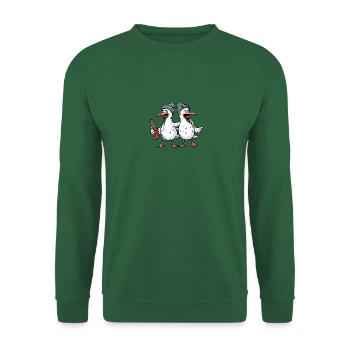 Mer du Nord Kiez Seagulls Fête Bière Hambourg Berlin Cap - Sweat-shirt Unisexe - vert foncé - Devant