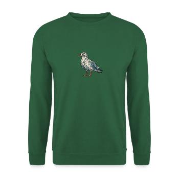 Moin Comic Nordsee Hamburg Polygon Seagull Bird Pier - Unisex Sweatshirt - green - Front