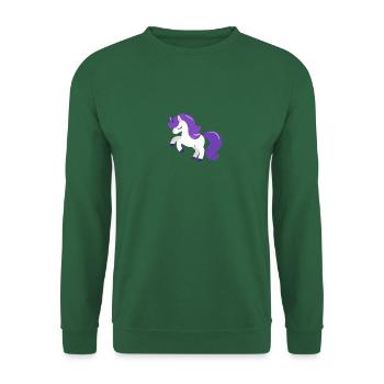 Conte de fées Licorne violette Cheval Star Fantasy Poney - Sweat-shirt Unisexe - vert foncé - Devant