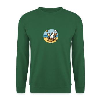 Moin North Sea Seagull Cocktail Beach Sun Deck Chair - Unisex Sweatshirt - green - Front