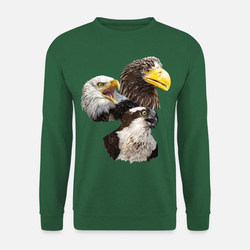 Raubvögel - Unisex Pullover - Grün