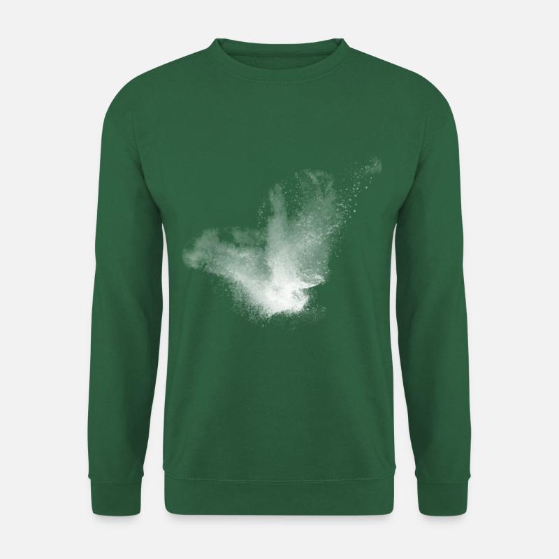 Chalk Pulver Kletterdesign - Unisex Pullover - Grün