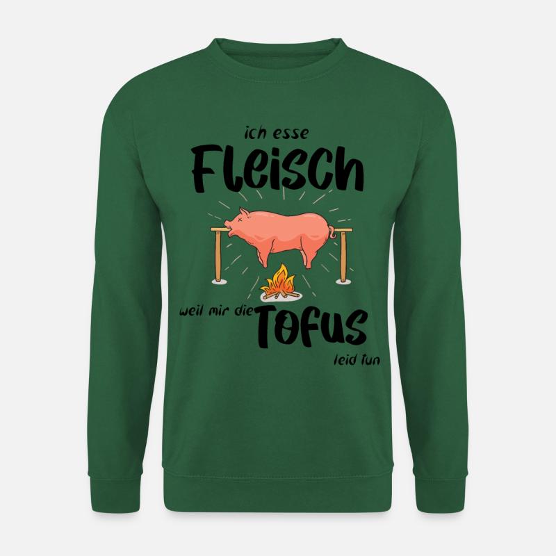 ich esse Fleisch - Unisex Pullover - Grün