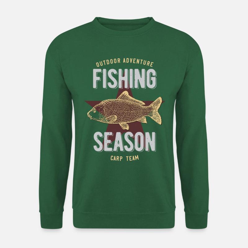 Karpfen Carp angeln - Unisex Pullover - Grün