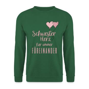 schwester - Unisex Pullover - Grün - Vorne