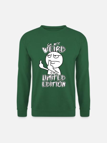 Cartoon Mittelfinger - Limited Edition - Spruch - Unisex Pullover - Grün