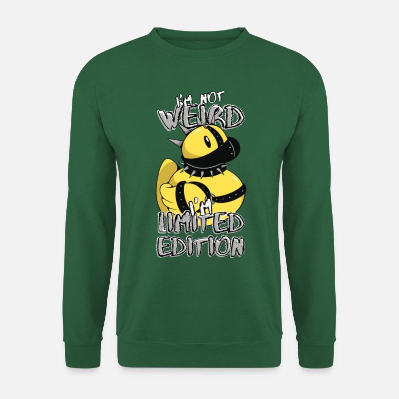 Lustige Cartoon Quietscheente - Limited Edition - Unisex Pullover - Grün