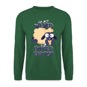 Cute Cartoon Sheep - Limited Edition - Saying - Unisex Sweatshirt - green - Front