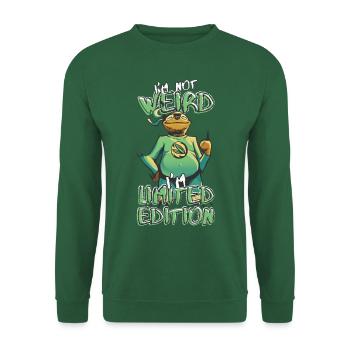 Cooles Cartoon Faultier - Limited Edition - Spruch - Unisex Pullover - Grün - Vorne