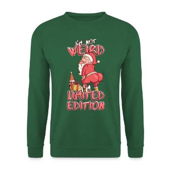 Cartoon Santa Claus Dances - Édition Limitée - Sweat-shirt Unisexe - vert foncé - Devant