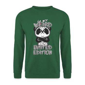 Annoyed Cartoon Panda - Limited Edition - Saying - Unisex Sweatshirt - green - Front
