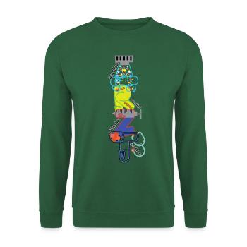Motif du médecin - Sweat-shirt Unisexe - vert foncé - Devant