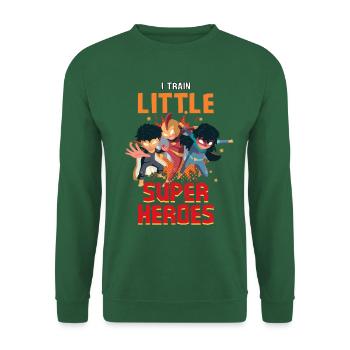 Kindergarten teacher raises little superheroes - Unisex Sweatshirt - green - Front