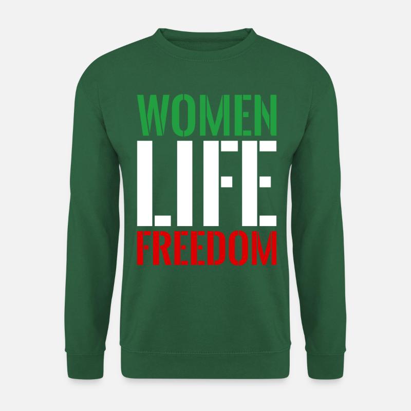 Frauen Leben Freiheit Iran - Unisex Pullover - Grün