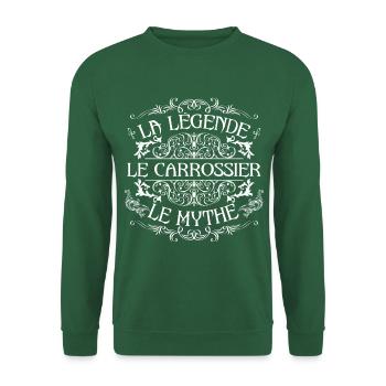 Carrossier | meilleur Carrossier | la légende le m - Sweat-shirt Unisexe - vert foncé - Devant