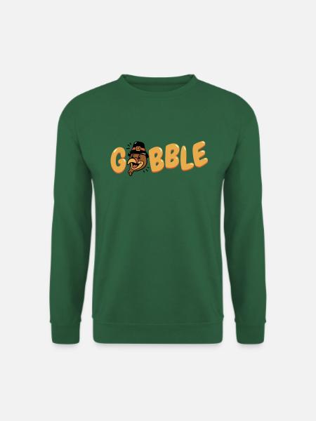 Gobble Pilgrim - Funny Thanksgiving Turkey - Unisex Sweatshirt - green