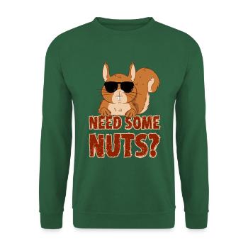 Squirrel Need some nuts Looking for nuts? - Unisex Sweatshirt - green - Front