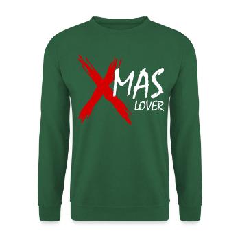 XMAS LOVER In Red And White - Unisex Pullover - Grün - Vorne