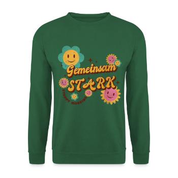 Gemeinsam stark - stoppt Mobbing! - Unisex Pullover - Grün - Vorne