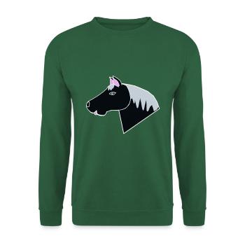 Horse Pony Horses Kids Horse Head Child Baby Ross - Unisex Sweatshirt - green - Front