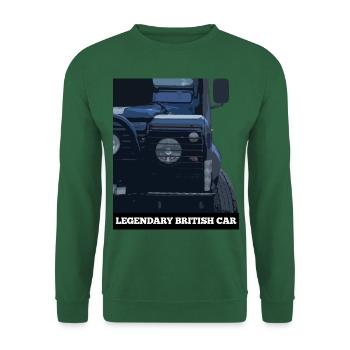 legendary british car - Unisex Pullover - Grün - Vorne