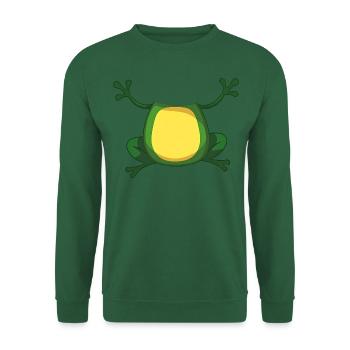 Karneval Frosch Kostüm Fasching - Unisex Pullover - Grün - Vorne