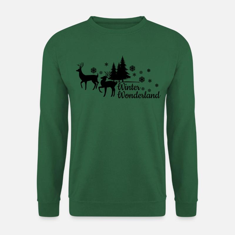 Winterwunderland_Weihnachten - Unisex Pullover - Grün