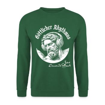 Zeus' Beats vereint: Das perfekte Open-Air T-Shirt - Unisex Pullover - Grün - Vorne