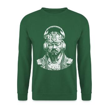 Musical Streetwear Samurai Shirt - Unisex Sweatshirt - green - Front