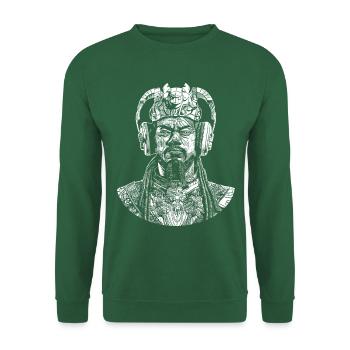 Rap-Samurai Fusion: Streetwear Vibe - Unisex Sweatshirt - green - Front